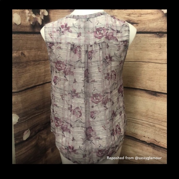 Joie sleeveless floral blouse - Picture 7 of 7